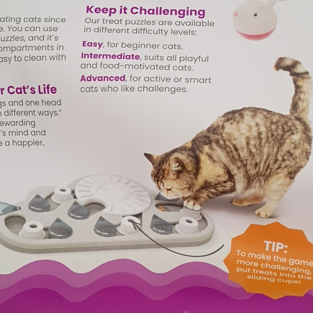 Catstages Nina Ottosson Interactive Cat Treat Puzzle and Feeder Toy